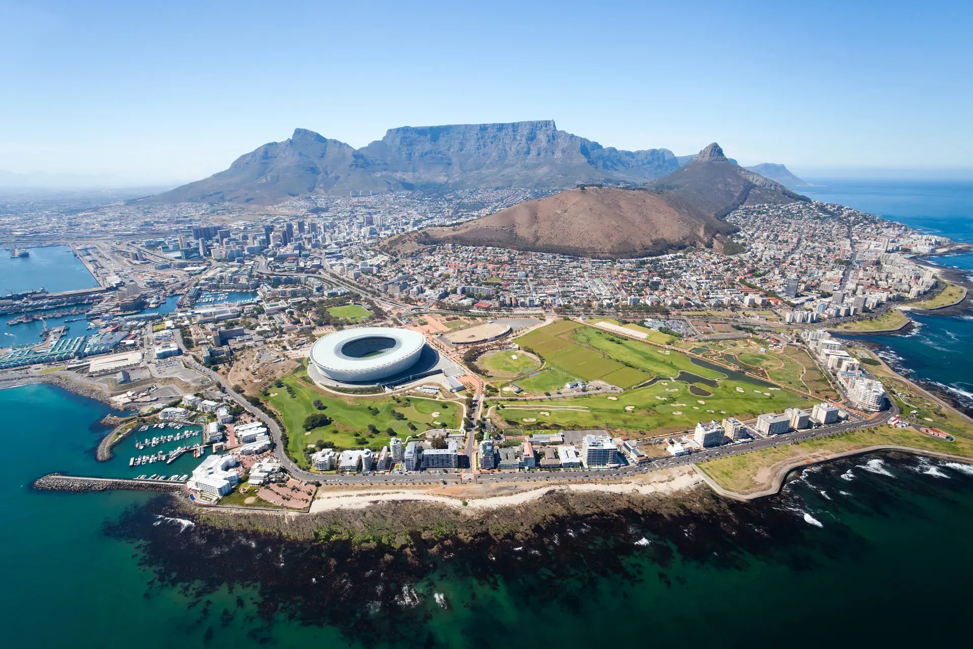 Cape Town, Table Mountain and the Atlantic coastline